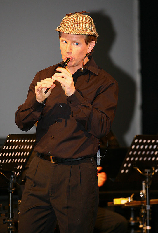 Andreas Haas mit Flöte